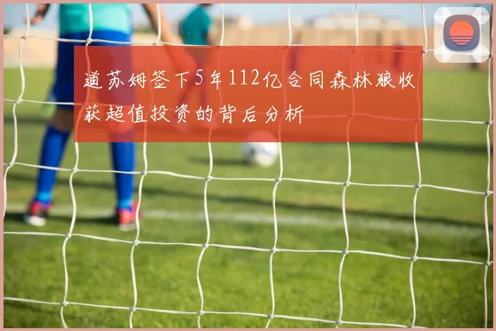 道苏姆签下5年112亿合同森林狼收获超值投资的背后分析